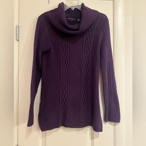 JEANNE PIERRE Purple/Plum Knit Sweater